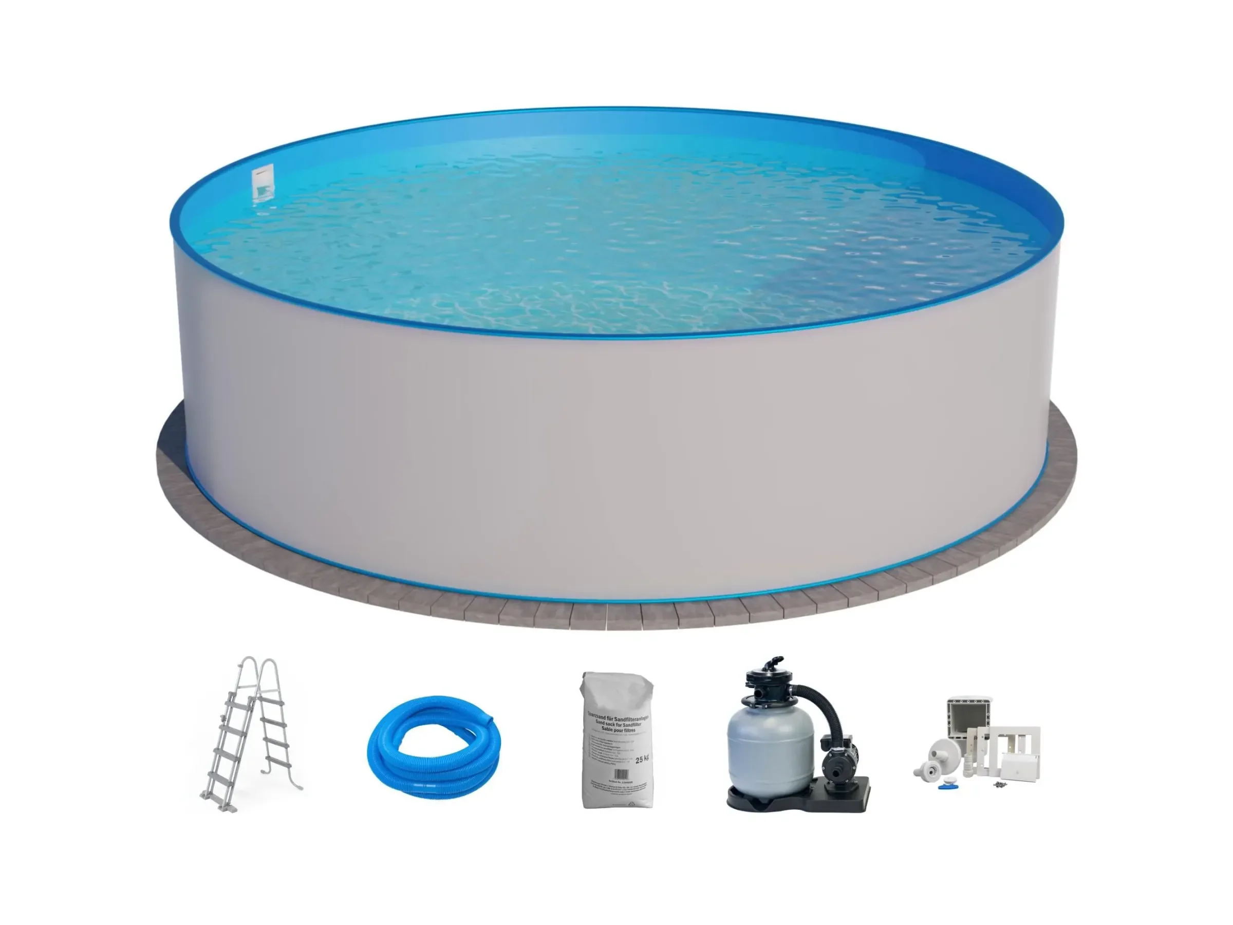 Summer Fun BORNEO Stahlwandpool Aufstellbecken 500 x 120 cm Set