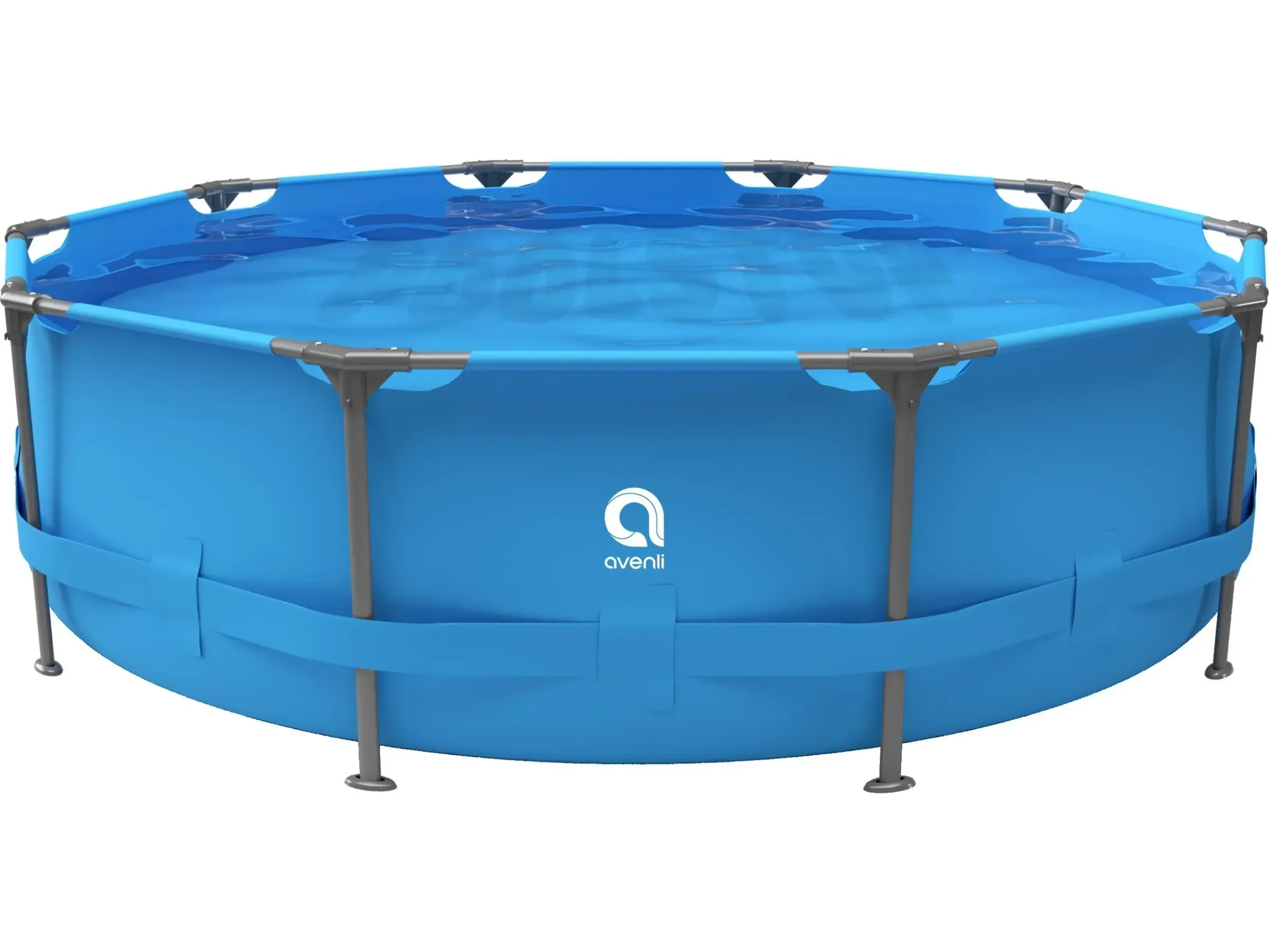 AVENLI Frame Plus Stahlrahmenpool rund 305x76 cm blau ohne Pumpe