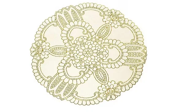 DEKONAZ Platzdeckchen Spitze Fashion rund 38 cm