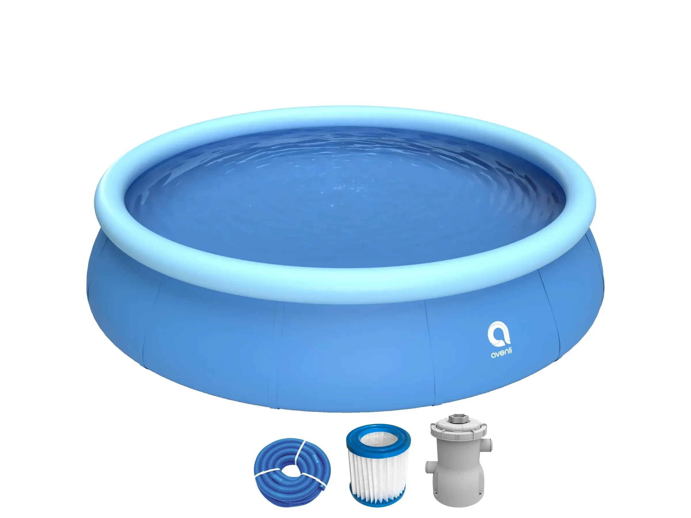 Avenli Prompt Aufstellpool 420x84 cm blau mit CleanPlus Filterpumpe