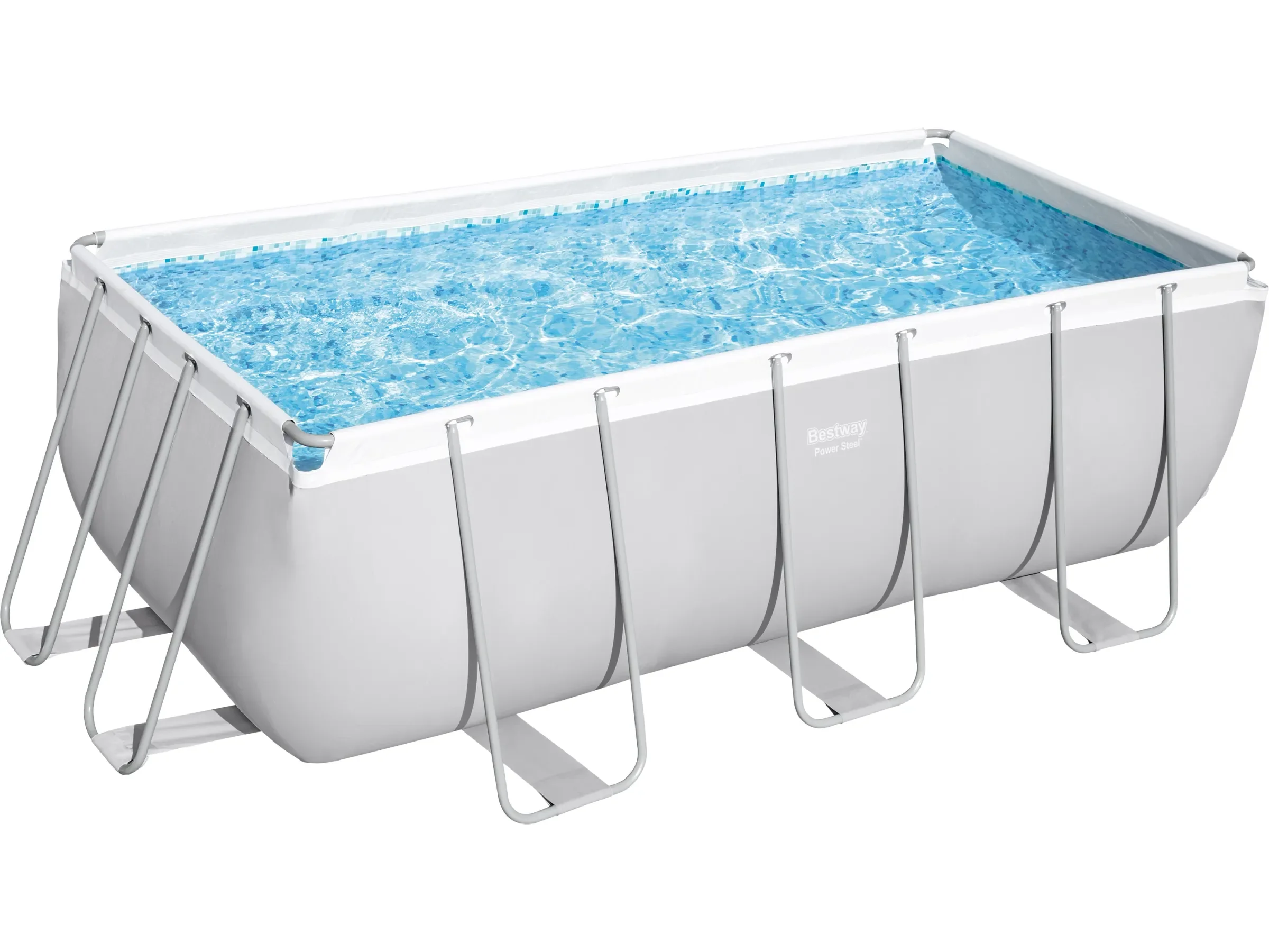 Bestway Power Steel Frame Pool Set 412x201x122 cm rechteckig