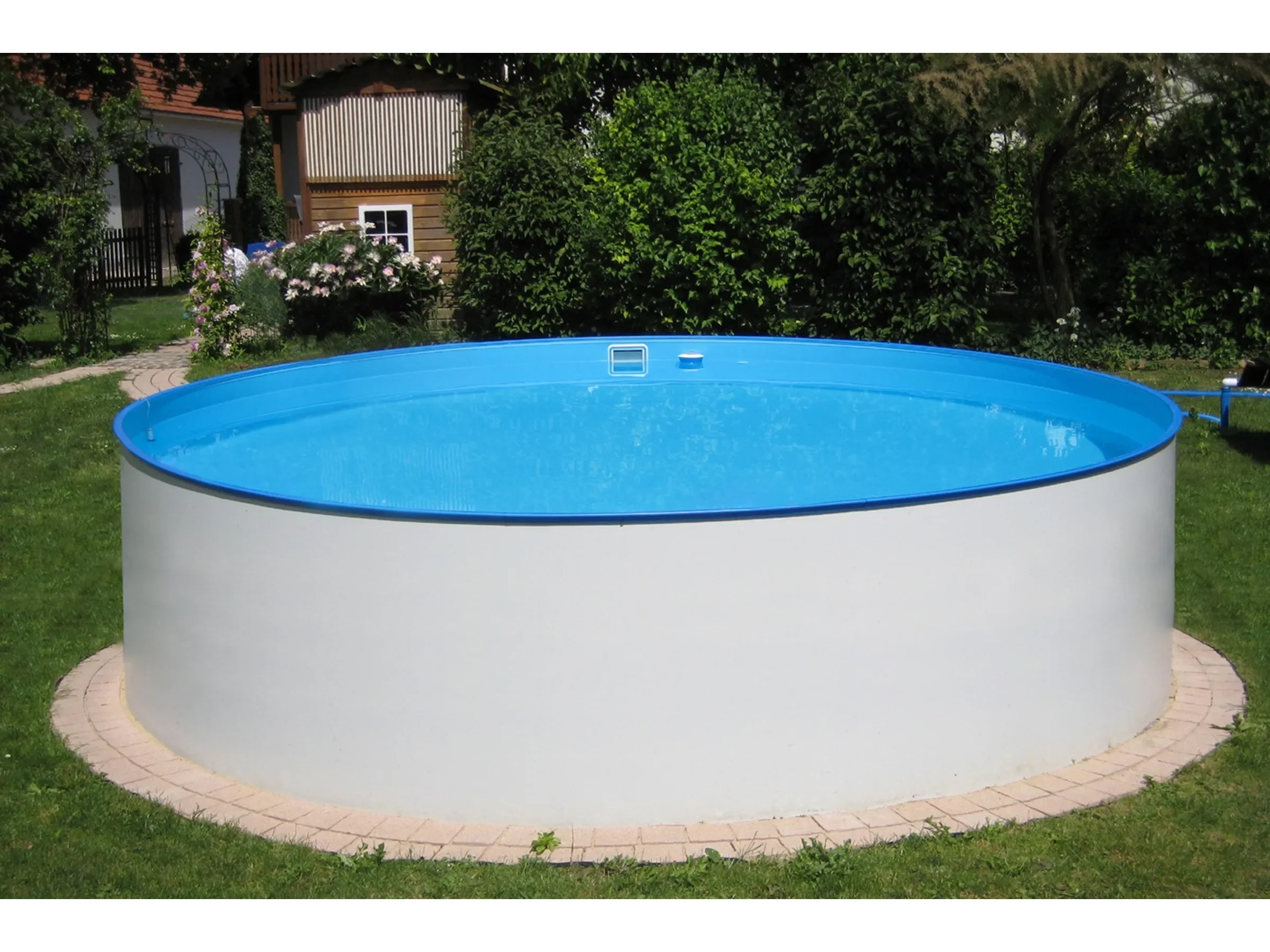 Summer Fun ALMERIA Stahlwandpool Set 350 x 120 cm weiß rund