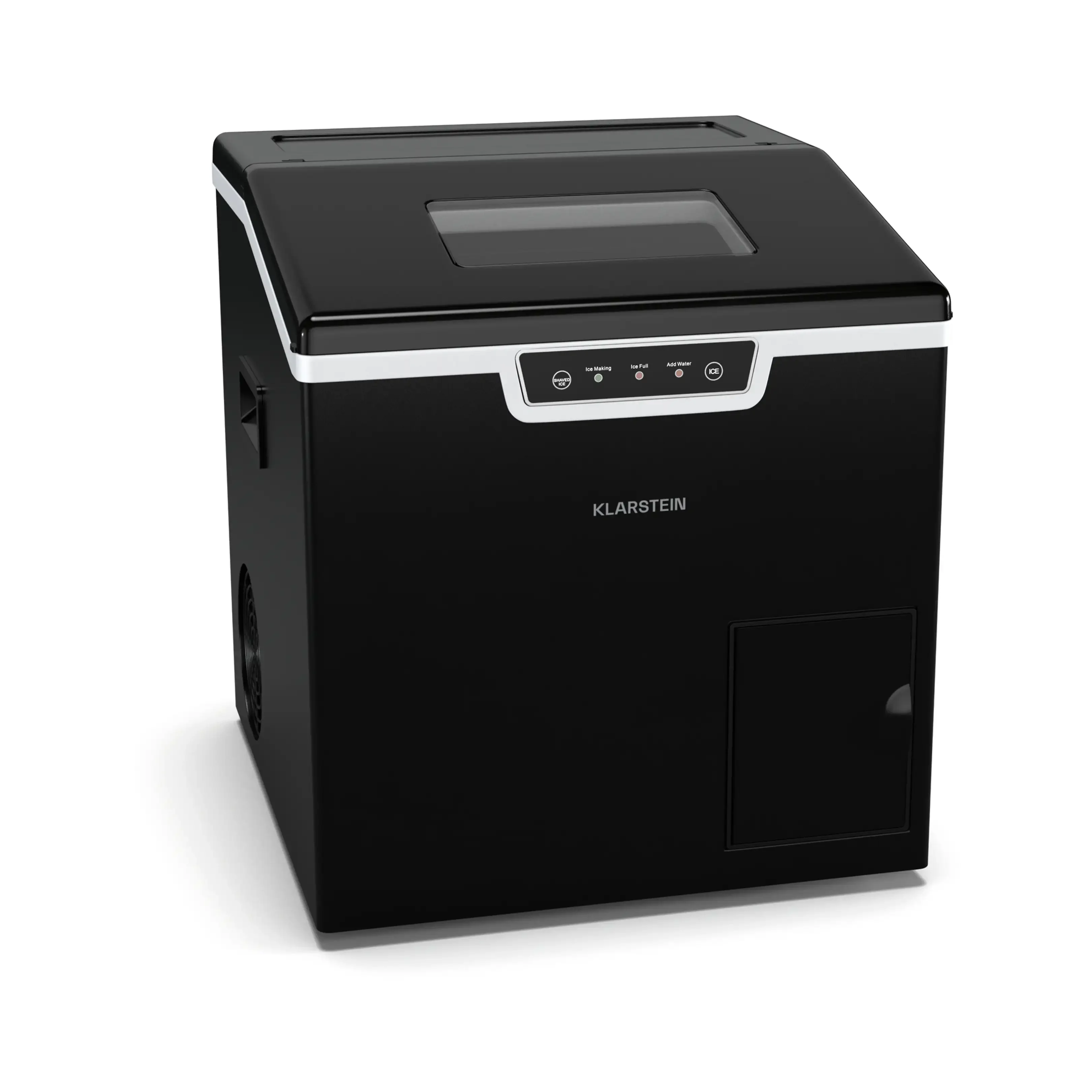 KLARSTEIN Icefestival Cube Eiswürfelmaschine 400 Watt Schwarz
