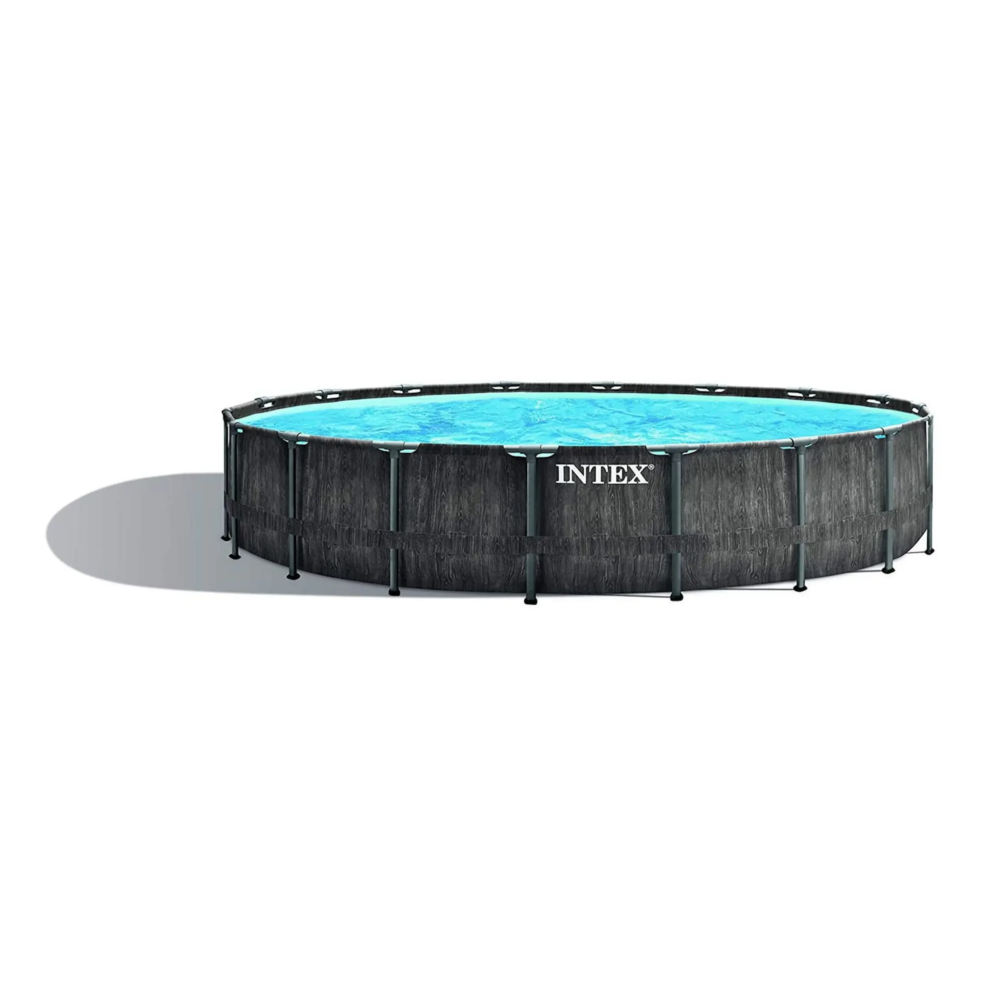Intex Greywood Prism Frame Pool Set mit aufblasbaren Schwimmtieren