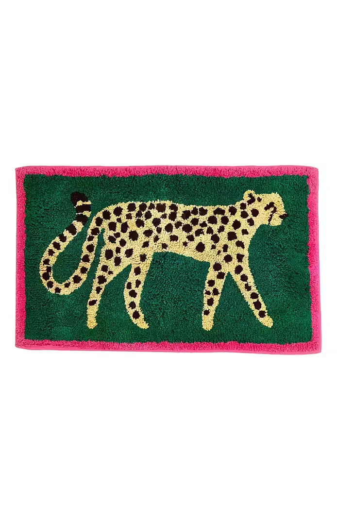 NEXT Badematte aus Baumwolle mit Gepard Animal-Print
