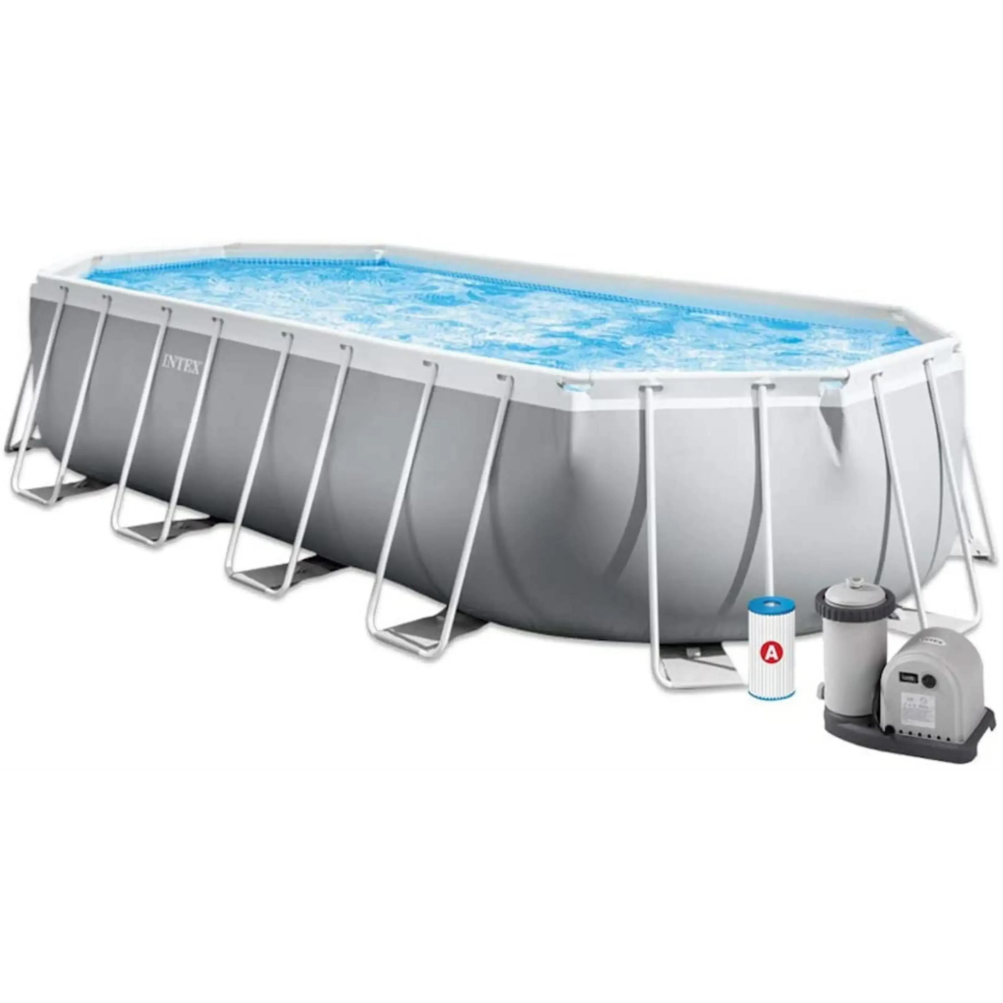 Intex Prism Frame Oval Aufstellpool 610 x 305 x 122 cm 26798GN