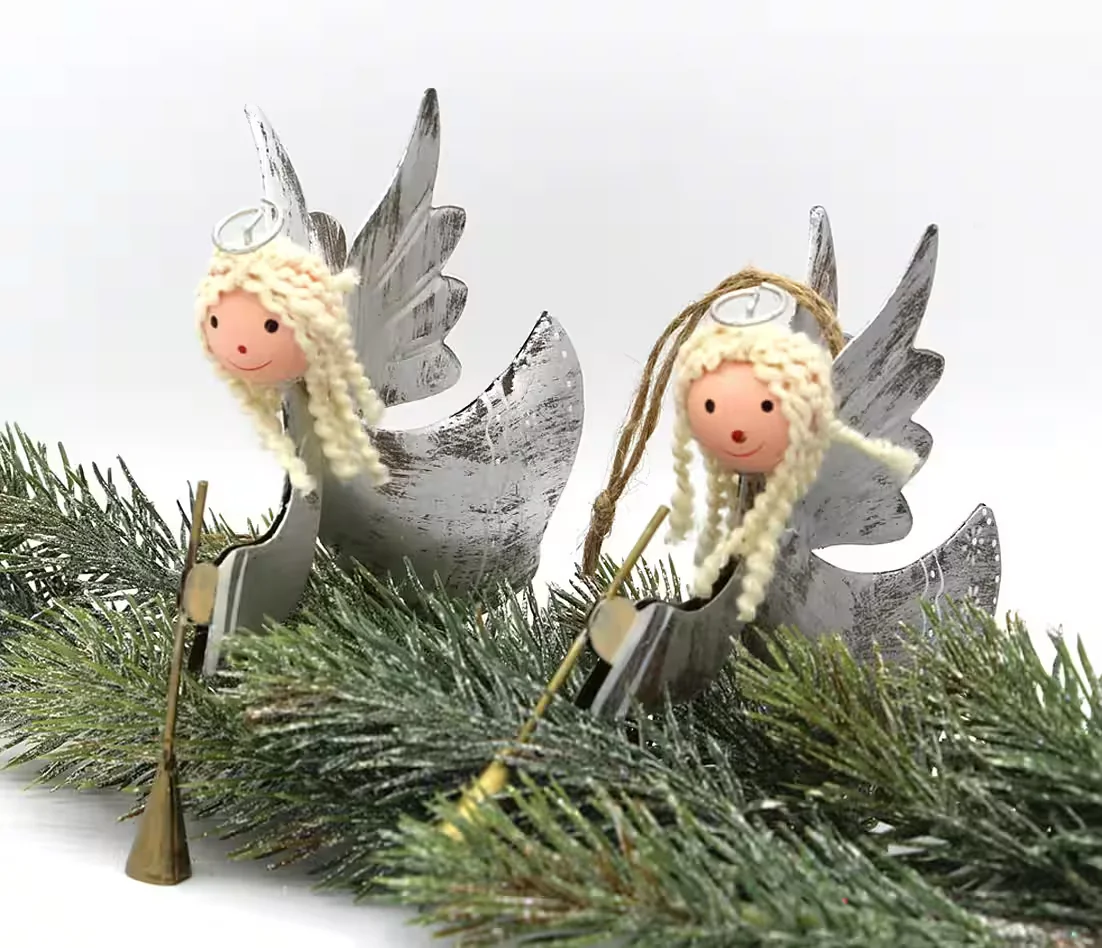 LB H&F LILIENBURG Engel Christbaumanhänger 2er Set Weihnachtsdeko