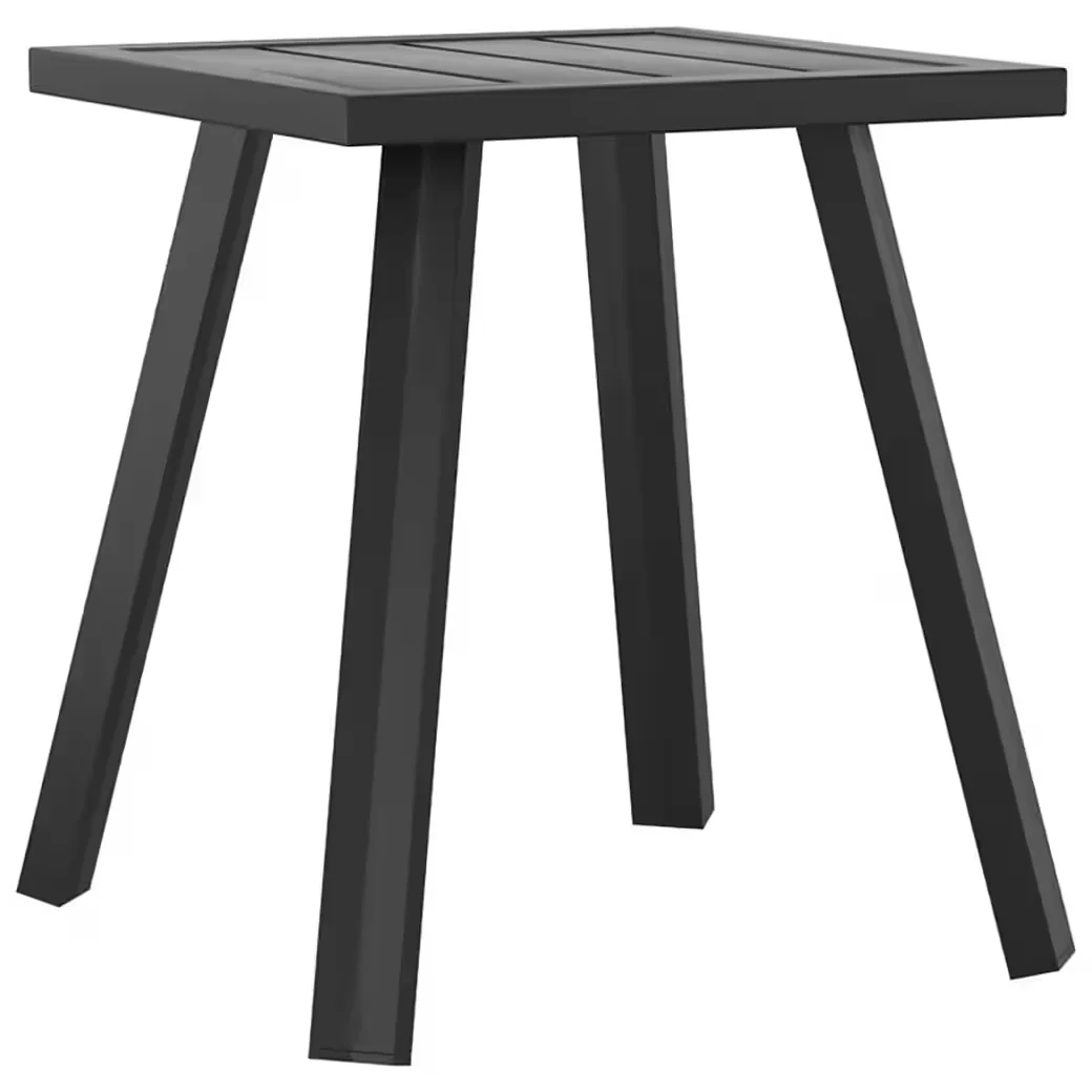 vidaXL Gartentisch Anthrazit Stahl 34x34x38 cm für Gartenlounge