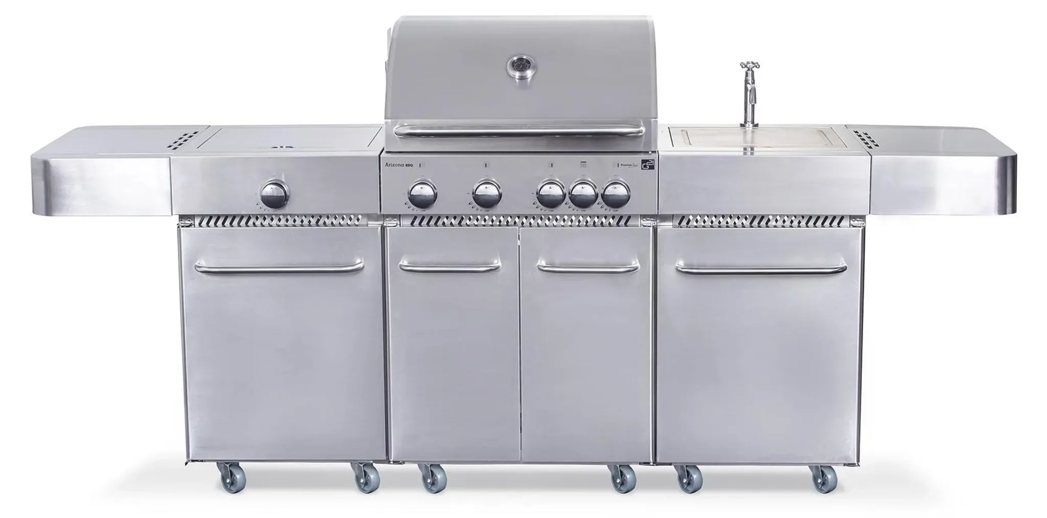 G21 Arizona BBQ Kitchen Gasgrill 6 Brenner mit Druckminderventil
